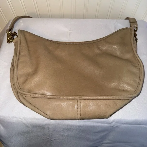 Vintage Coach Swinger Crossbody Shoulder Bag Purse Khaki Tan Camel Pre '94 USA